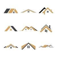 Roof real estate logo collection set no. 1 vector
