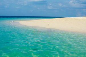 Beautiful sea and beach view and turquoise water in Thailand photo