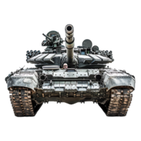 Military tank on isolated transparent background png