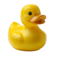 Rubber duck on isolated transparent background png