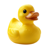 Rubber duck on isolated transparent background png