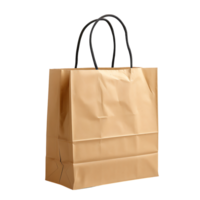 Paper bag for mockup on isolated transparent background png