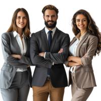 Business people team on isolated transparent background png