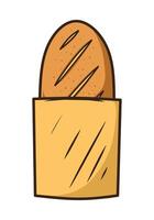 Loaf of bread drawing vector