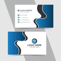 Modern and clean professional business card template design vector