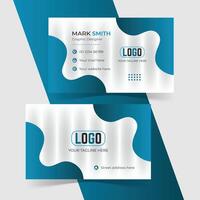 Modern and clean professional business card template design vector