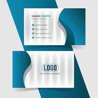 Modern and clean professional business card template design vector
