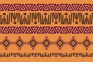 Navajo native american fabric seamless pattern,geometric tribal ethnic traditional background, design elements, design for carpet,wallpaper,clothing,rug,interior,embroidery illustration. vector