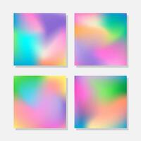 Blurred abstract colorful backgrounds vector