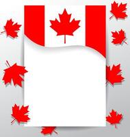 Design elements flag for the national day of Canada vector