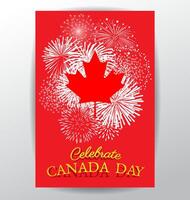 Maple Leaf background for the national day of Canada vector