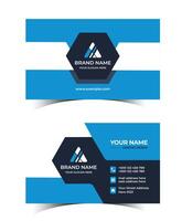 Modern and clean professional business card design vector