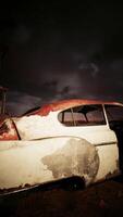 Vintage Car Abandoned in Field video