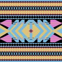 azteca, navajo geométrico sin costura modelo. nativo americano Sur oeste impresión. étnico diseño fondo de pantalla, tela, cubrir, textil, alfombra, frazada. vector