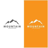 Mountain logo design. Adventure. Outdoor hiking adventure icon set. Design vector