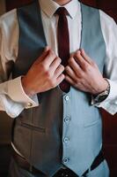 Stylish look, Fashion look, Men look, Wedding style, Fashion concept, Brand clothing, Classic costume photo