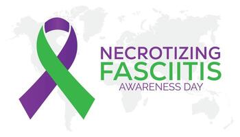 Necrotizing Fasciitis Awareness Day observed every year in May. Template for background, banner, card, poster with text inscription. vector