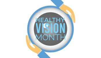 Healthy Vision Month observed every year in May. Template for background, banner, card, poster with text inscription. vector