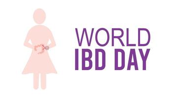 world IBD day observed every year in May. Template for background, banner, card, poster with text inscription. vector