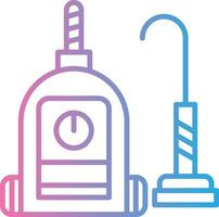 Vacuum Cleaner Line Gradient Icon Design vector