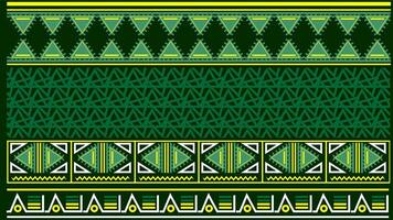 Background Ethnic style colorful seamless border. Tribal decorative tape Polynesian tribal aztec pattern for t shirt, pants, fabric, wallpaper, card template, wrapping paper, carpet, textile, cover. vector