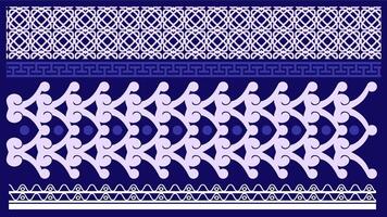 antecedentes étnico estilo vistoso sin costura borde. tribal decorativo cinta polinesio tribal azteca modelo para t camisa, pantalones, tela, fondo de pantalla, tarjeta plantilla, envase papel, alfombra, textil, cubrir. vector