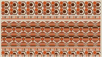 Background Ethnic style colorful seamless border. Tribal decorative tape Polynesian tribal aztec pattern for t shirt, pants, fabric, wallpaper, card template, wrapping paper, carpet, textile, cover. vector