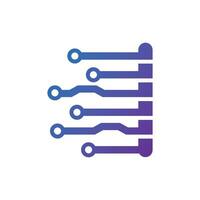 Technology Circuit Design Illustration. vector