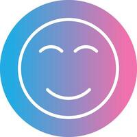 Smile Glyph Gradient Icon Design vector