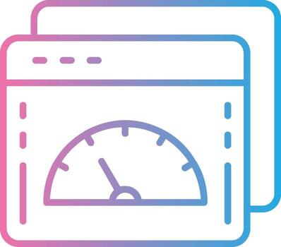 web mejoramiento línea degradado icono diseño vector