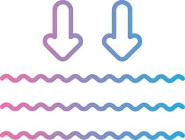 Arrows Line Gradient Icon Design vector