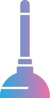 Plunger Glyph Gradient Icon Design vector