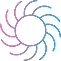Nebula Line Gradient Icon Design vector