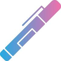 Pen Glyph Gradient Icon Design vector