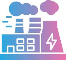 Power Plant Glyph Gradient Icon Design vector