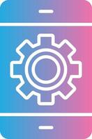 Smartphone Glyph Gradient Icon Design vector