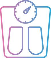 Scales Line Gradient Icon Design vector