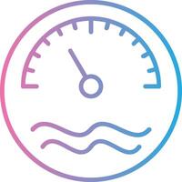 Thermometer Line Gradient Icon Design vector