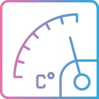 Gauge Line Gradient Icon Design vector