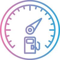 Gauge Line Gradient Icon Design vector