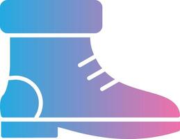Boot Glyph Gradient Icon Design vector