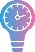 Light Speed Travel Glyph Gradient Icon Design vector