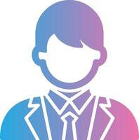 Manager Glyph Gradient Icon Design vector