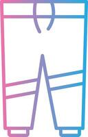 Trousers Line Gradient Icon Design vector