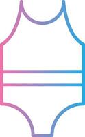 Swimsuit Line Gradient Icon Design vector