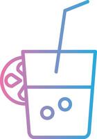 Fresh Juice Line Gradient Icon Design vector