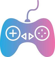 Controller Glyph Gradient Icon Design vector