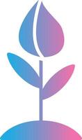 Flower Bud Glyph Gradient Icon Design vector