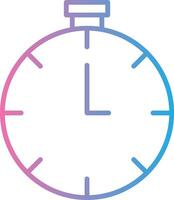 Timer Line Gradient Icon Design vector