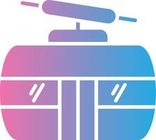 Cableway Glyph Gradient Icon Design vector